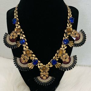 J. Crew Vibrant Blue Statement Necklace - RARE!